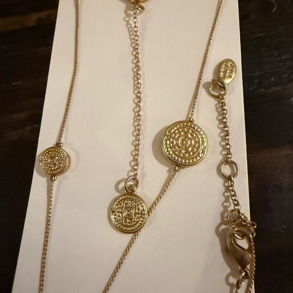 Gold Coin Pendant Necklace  by Jade and Jasper - Picture 6 of 8